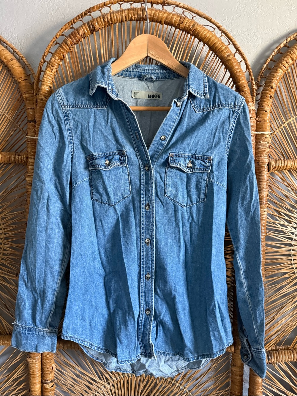 TopShop Blue Button Down